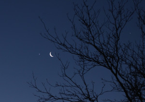 Conjunction Of Moon and Venus