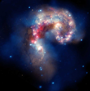 The collision of the Antennae galaxies