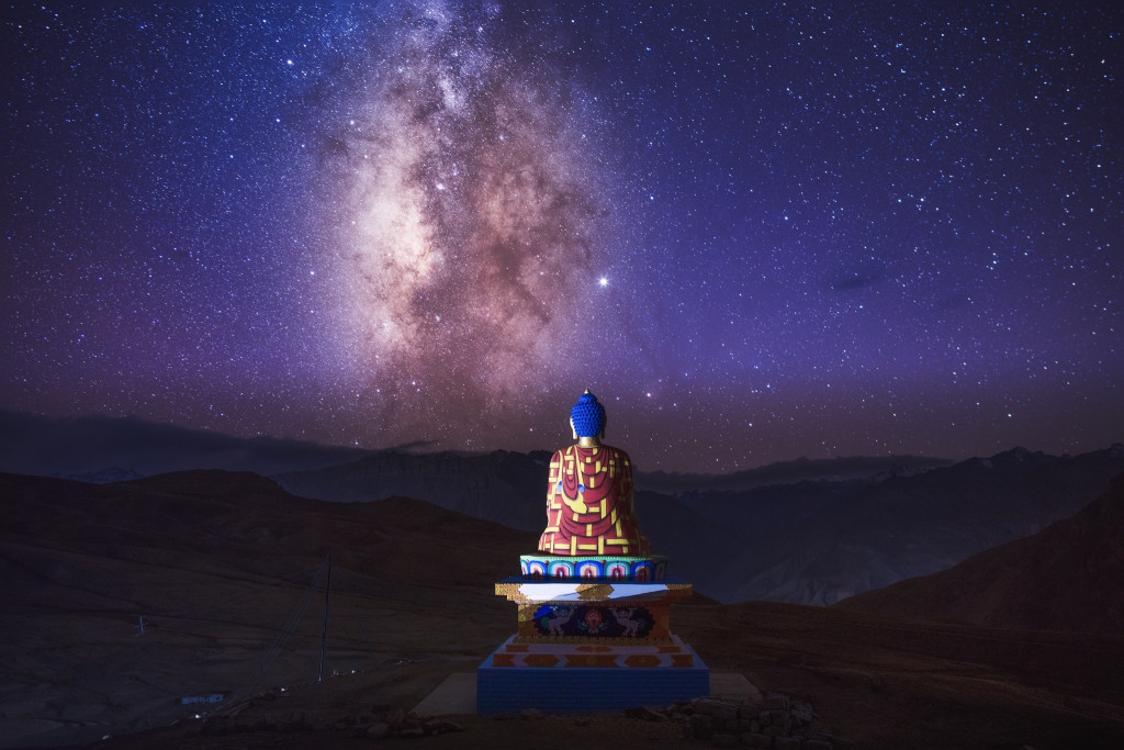Budha Statue Lanza, Spiti Valley, Indian Himalayas