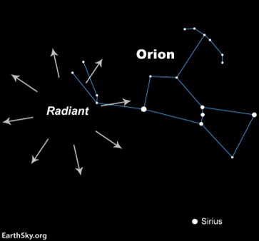 The Orionids Radiant