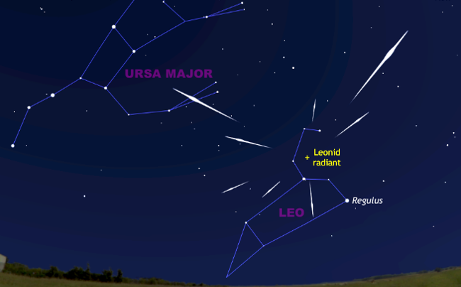 Regulus, the bright star at the base of the sickle